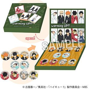 Haikyu!! Warming Up!! Can Badge Set (Anime Toy)