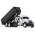 Mack Granite with Tub-Style Roll-Off Container White/Black (Diecast Car) Item picture3