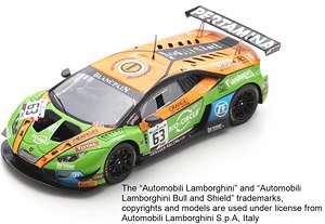 Lamborghini Huracan GT3 Evo No.63 GRT Grasser Racing Team 24H Spa 2019 (ミニカー)