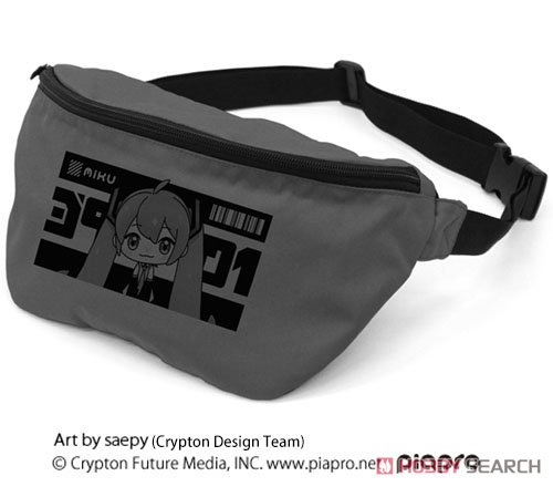 Hatsune Miku Body Bag Saepy Ver. Heather Charcoal (Anime Toy) Item picture1