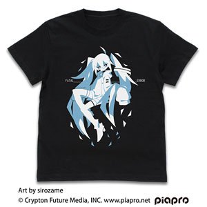 Hatsune Miku T-Shirt Sirozame Ver. Black XL (Anime Toy)