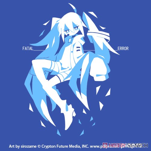 Hatsune Miku T-Shirt Sirozame Ver. Royal Blue XL (Anime Toy) Item picture2