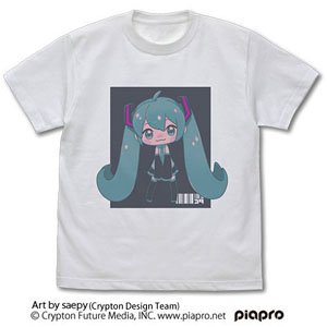 初音ミク Tシャツ saepy Ver. WHITE M (キャラクターグッズ)