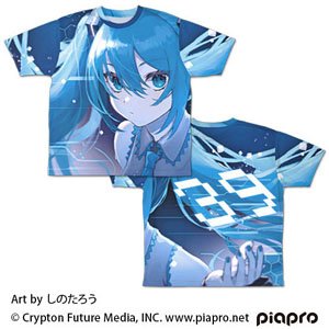 Hatsune Miku Double Sided Full Graphic T-Shirt Shinotaro Ver. S (Anime Toy)