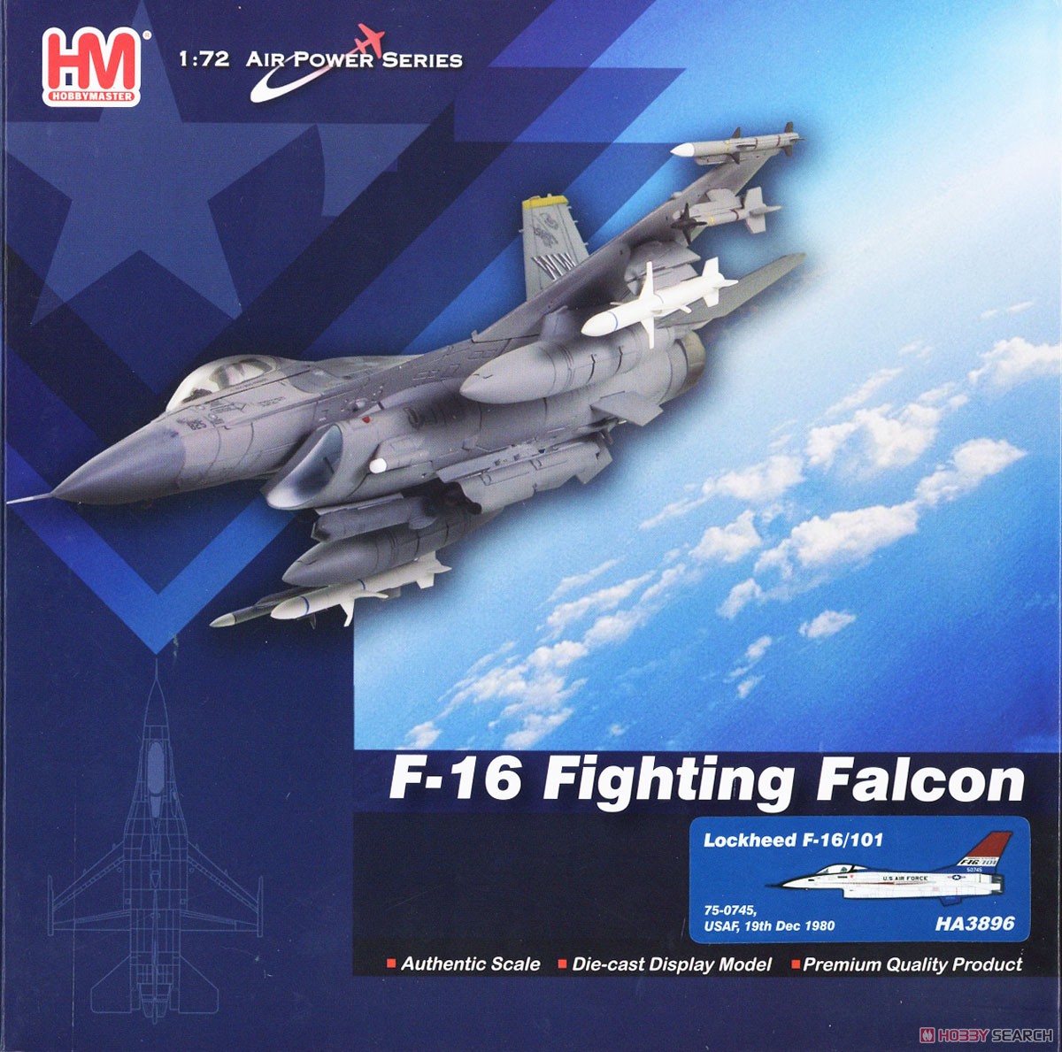 F-16/101 `アメリカ空軍 75-0745` (完成品飛行機) パッケージ1
