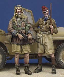 WW.II 長距離砂漠挺身隊 & ロイヤル・ハッサーズ 将校 (プラモデル)