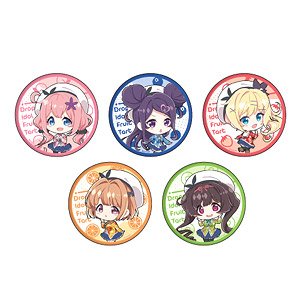 Can Badge [Dropout Idol Fruit Tart] 02 Box (Mini Chara) (Set of 5) (Anime Toy)