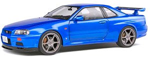 日産 スカイライン R34 GT-R (ブルー) (ミニカー)