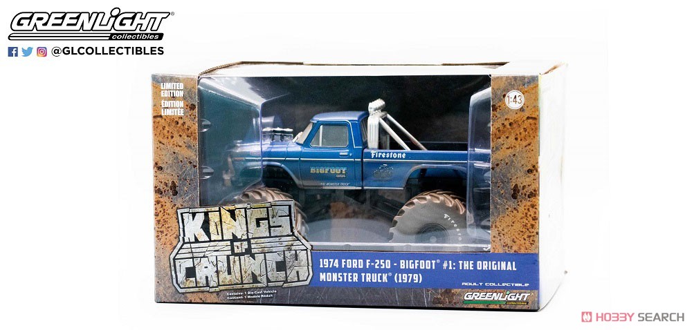 Kings of Crunch Bigfoot #1 The Original Monster Truck (1979) 1974 Ford F-250 Monster Truck (ミニカー) パッケージ1