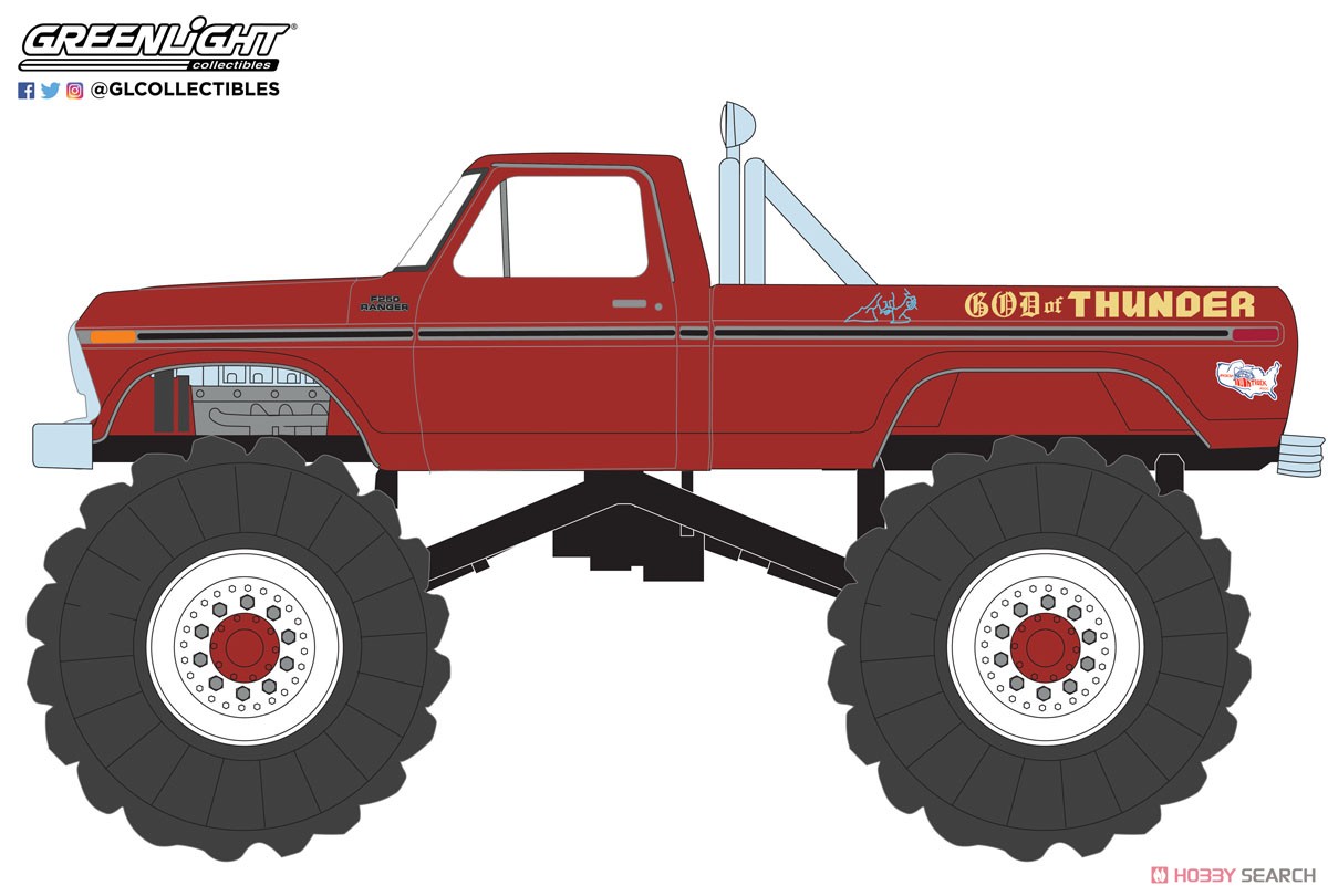 Kings of Crunch - God of Thunder - 1979 Ford F-250 Monster (with 66-Inch Tires) (ミニカー) その他の画像1