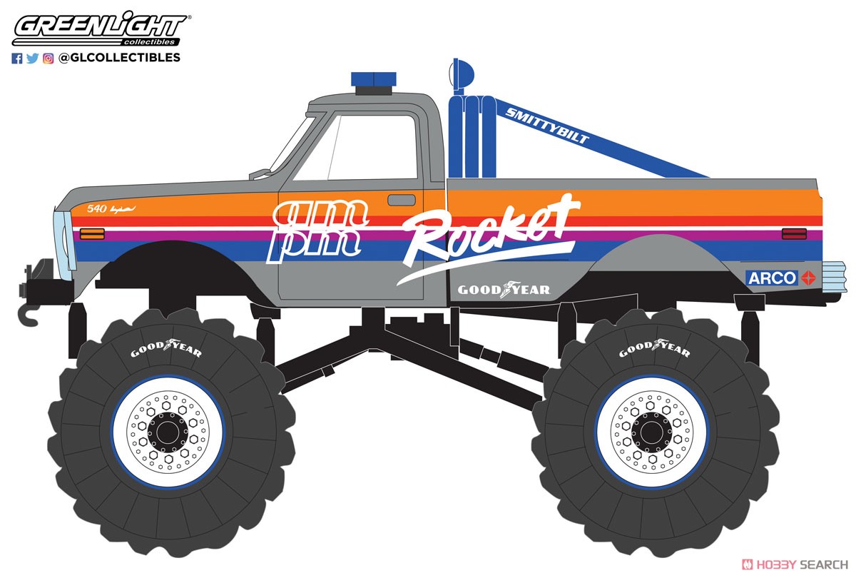 Kings of Crunch - Rocket - 1972 Chevrolet K-10 Monster Truck (with 66-Inch Tires) (ミニカー) その他の画像1