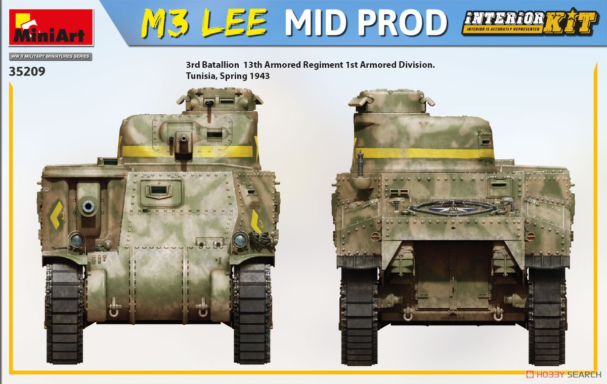 M3 Lee Mid Prod.Interior Kit (Plastic model) Color8