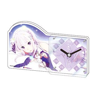 アクリル置き時計 「Re:ゼロから始める異世界生活」 01 エミリア (キャラクターグッズ)