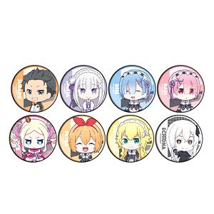 Can Badge [Re:Zero -Starting Life in Another World-] 03 Box (Mini Chara) (Set of 8) (Anime Toy)