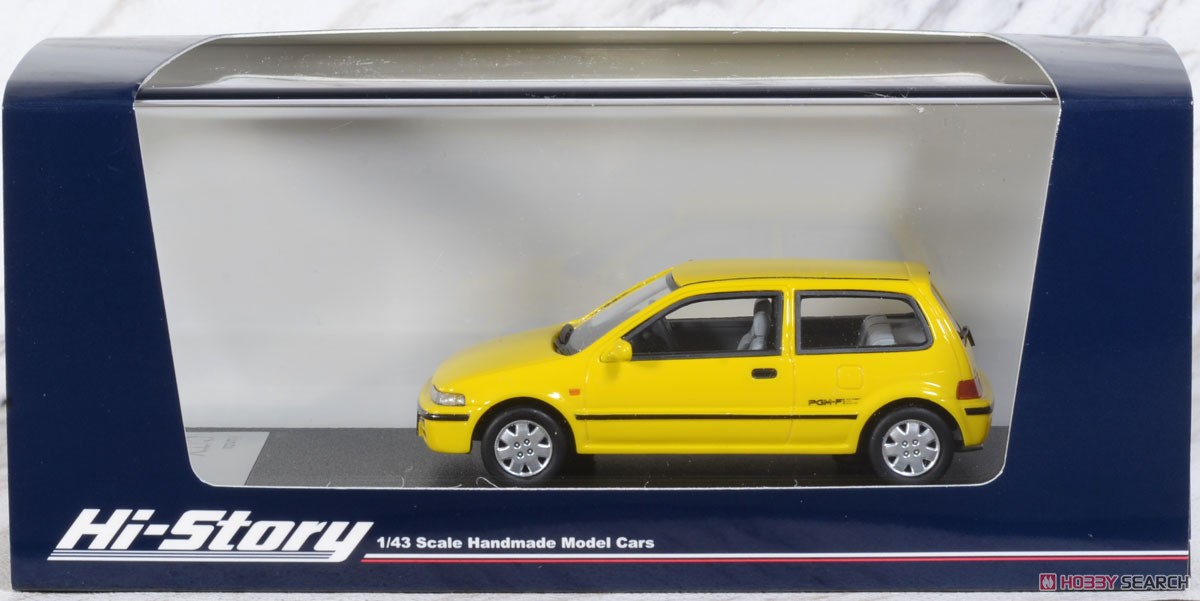 Honda City CR-i (1988) Pear Yellow (Diecast Car) Package1
