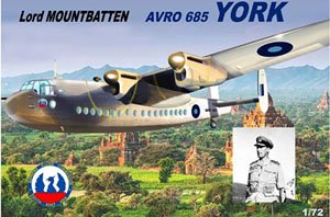 Avro 685 York Lord Mountbatten (Plastic model)