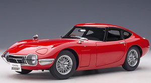 Toyota 2000GT Wirespoke Wheel Ver. (Red) (Diecast Car)