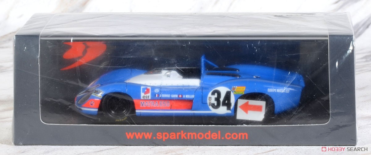Matra-Simca MS 630/650 No.34 24H Le Mans 1969 J.Servoz-Gavin H.Muller (ミニカー) パッケージ1