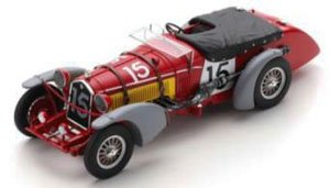 Alfa Romeo 8C No.15 24H Le Mans 1935 R.Sommer R.d`Estrez de Sauge (ミニカー)