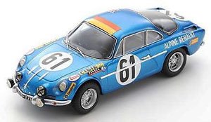 Alpine A110 No.61 24H Le Mans 1968 M.Nusbaumer J.Bourdon (Diecast Car)