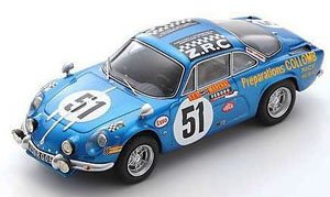 Alpine A110 No.51 24H Le Mans 1968 B.Collomb F.Lacarreau (ミニカー)