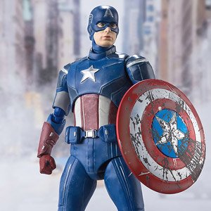 S.H.Figuarts Captain America -(Battle Damage) Edition- (Avengers) (Completed)
