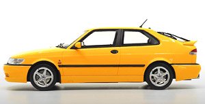 サーブ 9-3 ヴィゲン クーペ 2000 イエロー (ミニカー)