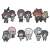 Rubber Mascot Buddy-Colle Akudama Drive (Set of 6) (Anime Toy) Item picture1