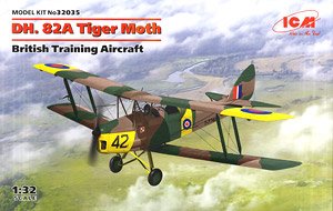 イギリス空軍 デ・ハビランド D.H82A タイガーモス (プラモデル)