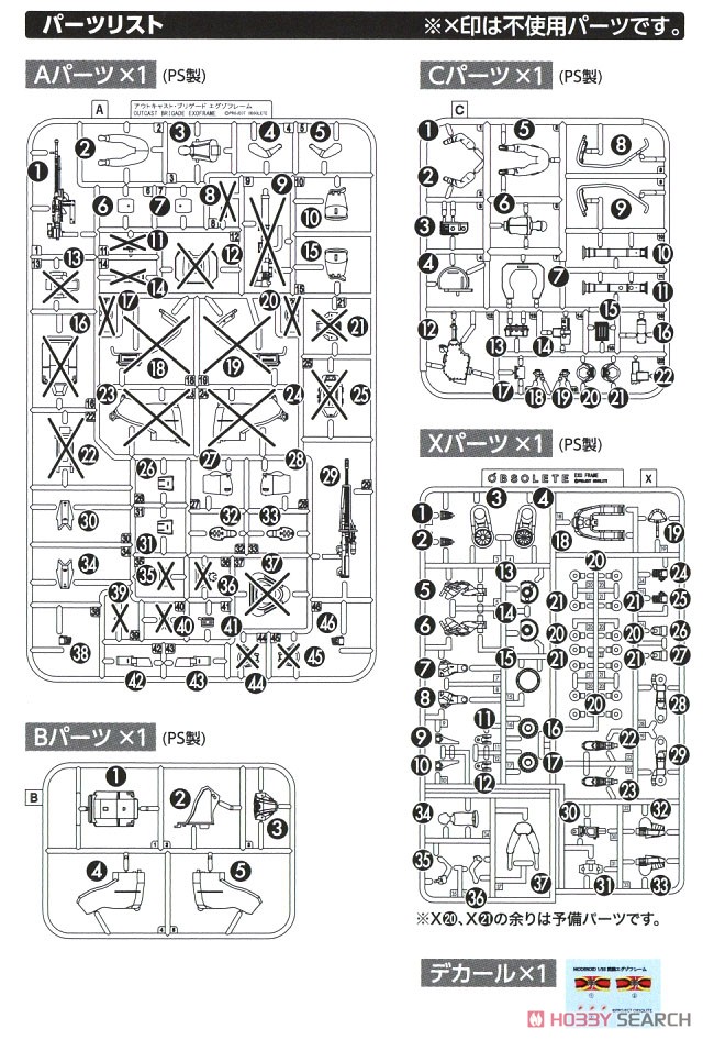 MODEROID 武装エグゾフレーム (プラモデル) 設計図5