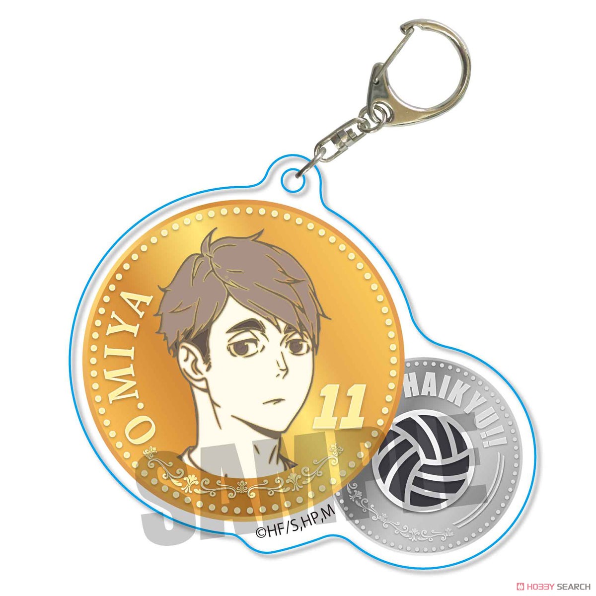 Chara Medal Acrylic Key Ring Haikyu!! To The Top Osamu Miya (Anime Toy) Item picture1