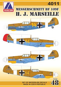 Messerschmitt Bf109F `H. J. Marseille` (Decal)