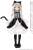 45 Nekomimi Gothic Jumper Skirt Set (Black x White) (Fashion Doll) Other picture1