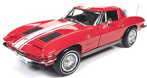 1963 シェビー コルベット スティングレイ Z06 クーペ レッド (ミニカー)