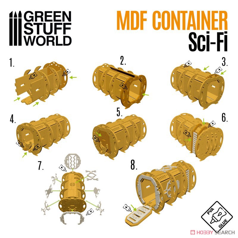 Diorama Accessory SciFi Container Pod (Plastic model) Other picture2