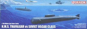 H.M.S.Trafalgar vs Soviet Oscar (Plastic model)