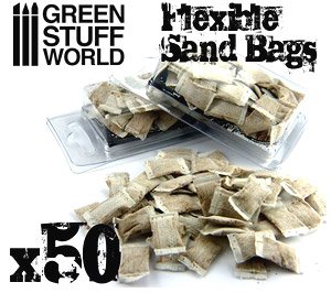 ジオラマ素材 フレキシブル土のうセット 50個パック (プラモデル)