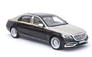 メルセデス・マイバッハ S 650 2018 メタリックダークレッド/シルバー (ミニカー)