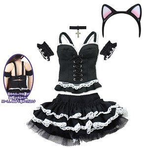 PNM Sexy Cat Set (Black) (Fashion Doll)