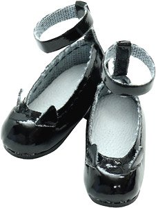PNM Cat Shoes (Enamel Black) (Fashion Doll)