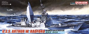 U.S.S. Arthur W Radford AEMSS Destroyer (Plastic model)