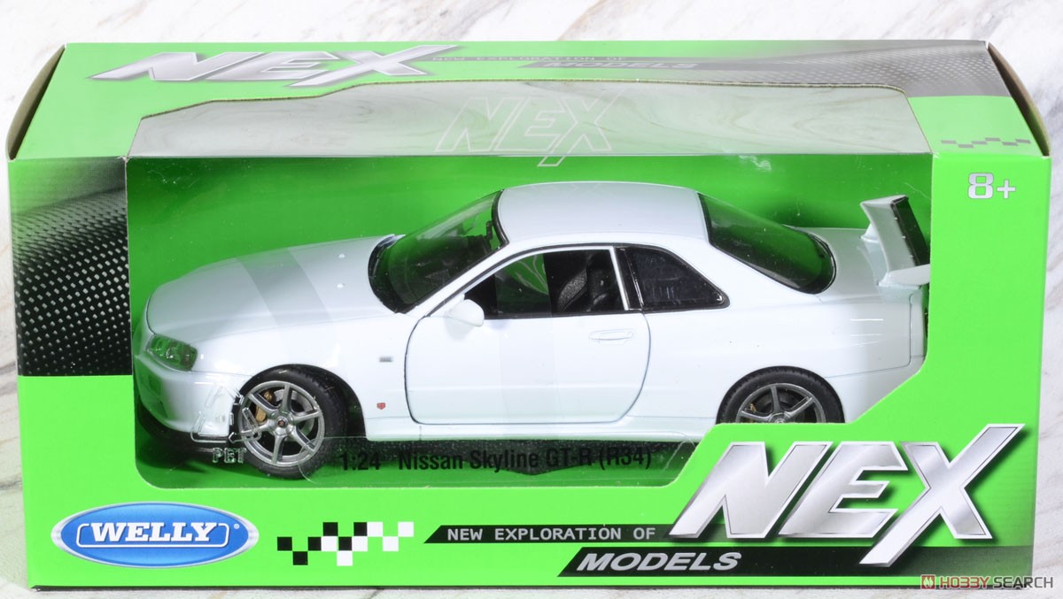 ニッサン スカイライン GT-R (R34) (ホワイト) (ミニカー) パッケージ1