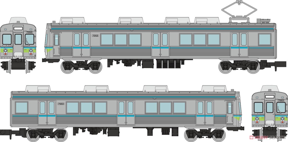 鉄道コレクション 上田交通 7200系 2両セットB (2両セット) (鉄道模型) その他の画像1