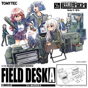 1/12 Little Armory (LD033) Field Desk A (Plastic model)