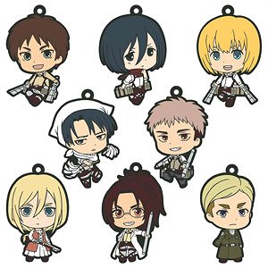 Attack on Titan Rubber Strap Collection Vol.2 (Set of 8) (Anime Toy)