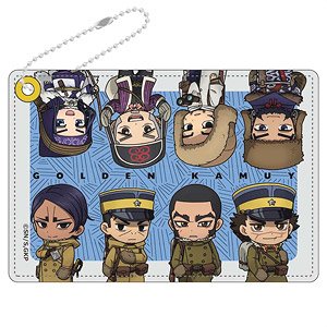 Golden Kamuy Synthetic Leather Pass Case B [Karafuto Edition] (Anime Toy)