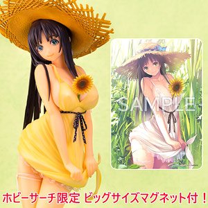 [w/Bonus Item] Suzufuwa -Suzunari Flower Garden Project- Shie Misaki [Summer Grass] Hitonatsu Ver. w/Hobby Search Big Character Magnet (PVC Figure)