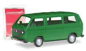 (HO) Mini Kit Volkswagen T3 Bus Green (Model Train)