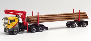 (HO) MAN TGX L Doll Wood Transporter `Mengel Holztransporte` (Model Train)