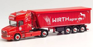 (HO) Scania conventional TLSemi Trailer `Wirth Agrar` (Model Train)
